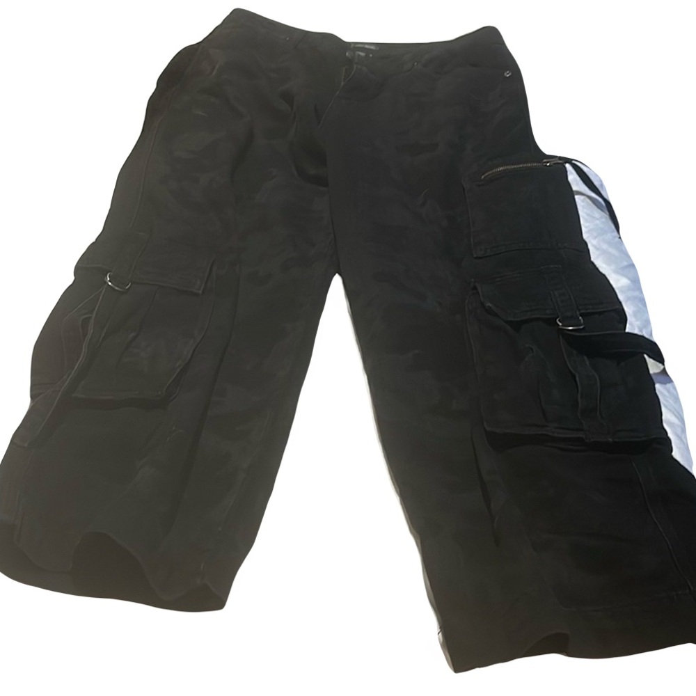 Wild fable jeans size 10 black camo wide leg